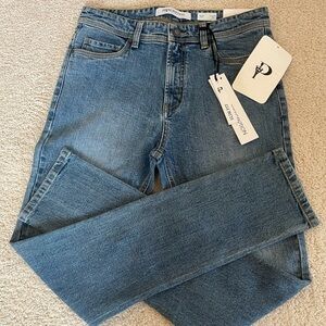 Prescription Blue Straight Leg Jeans with slim Fit